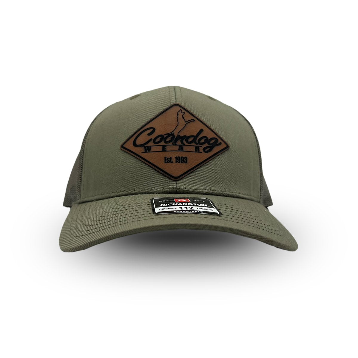 Leather Diamond Olive