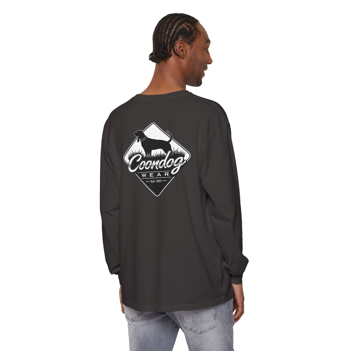 Coondog Classic White Diamond Hunting Long Sleeve Shirt
