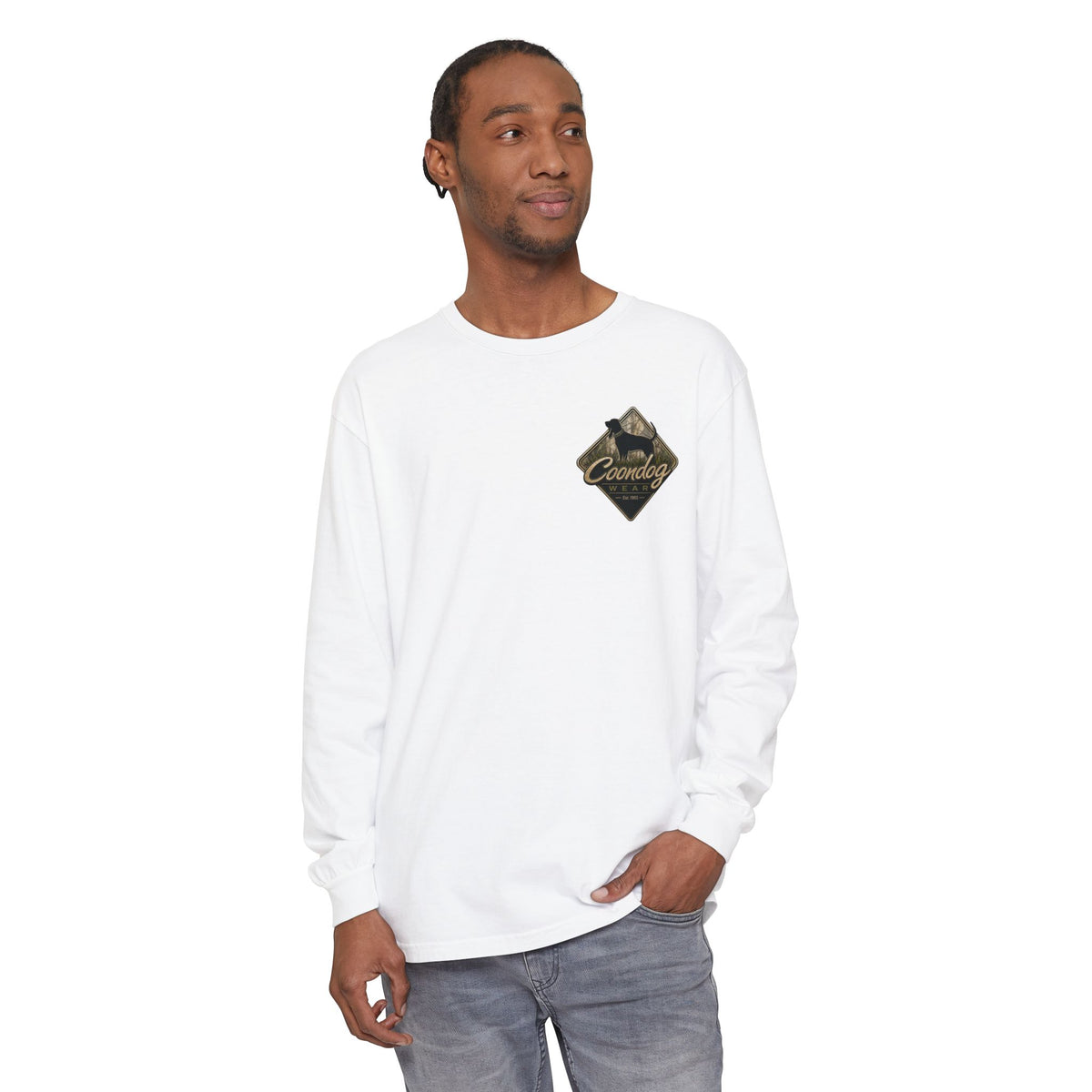 Coondog Hardwood Diamond Hunting Long Sleeve Shirt