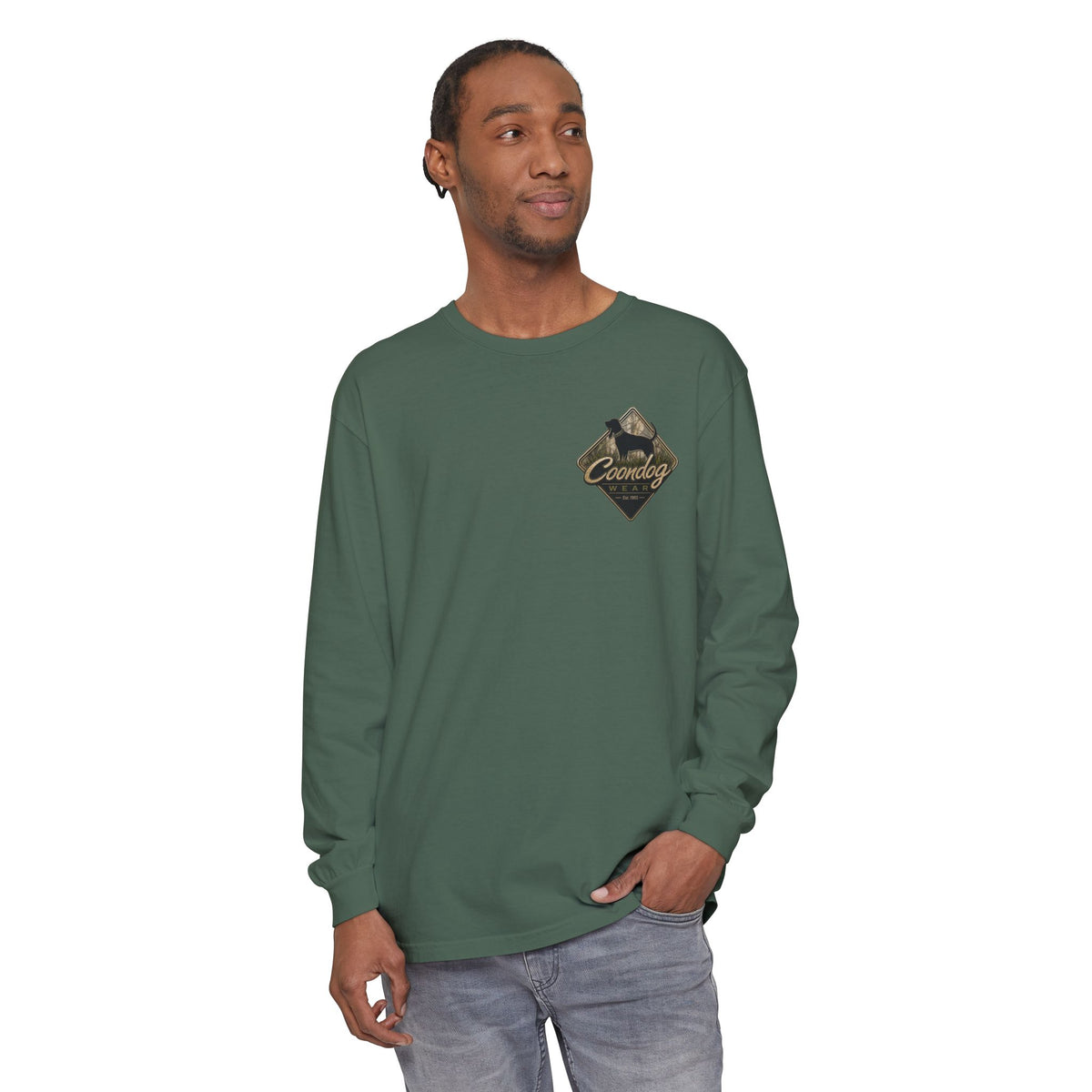 Coondog Hardwood Diamond Hunting Long Sleeve Shirt