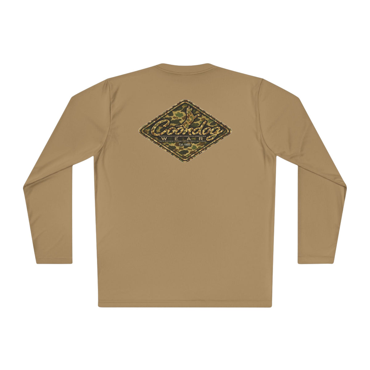 Coondog Vintage Duck Camo Diamond Performance Long Sleeve Shirt