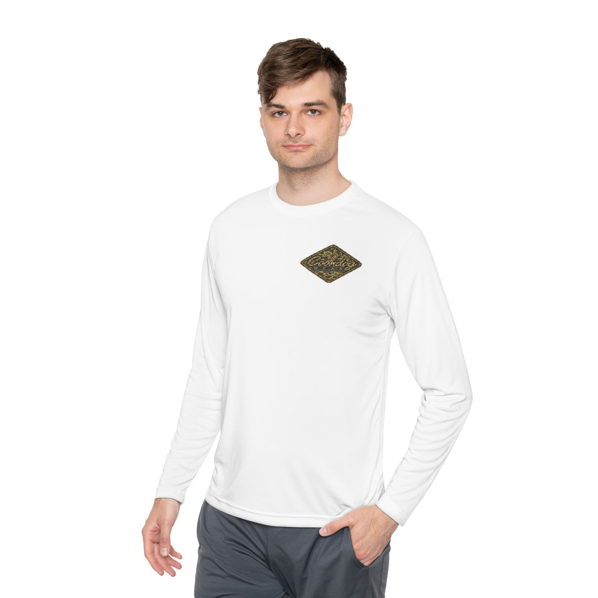 Coondog Vintage Duck Camo Diamond Performance Long Sleeve Shirt