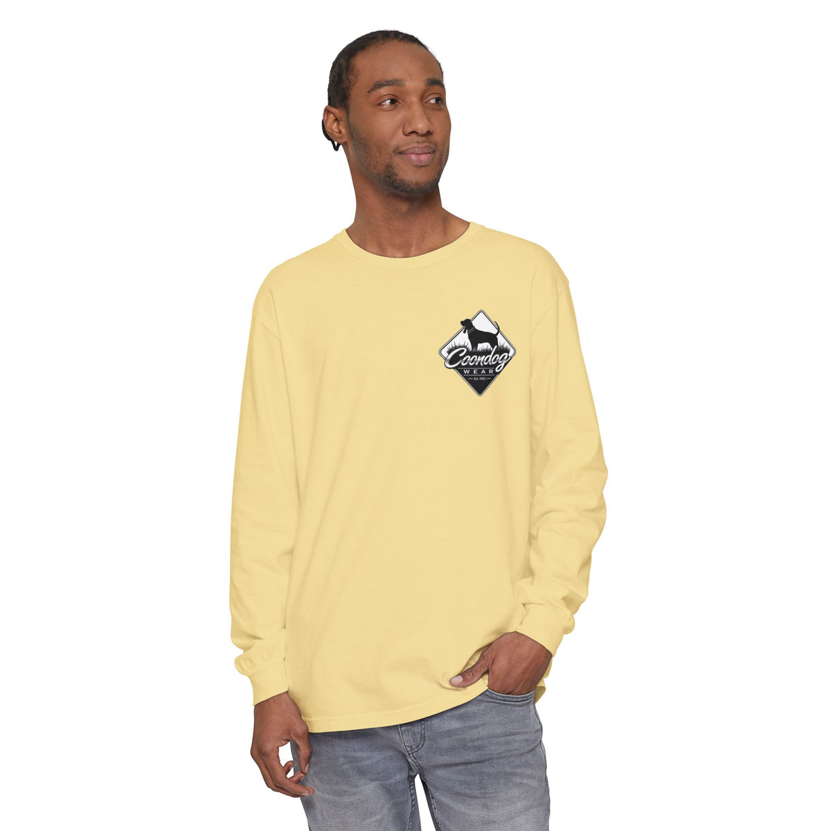 Coondog Classic White Diamond Hunting Long Sleeve Shirt