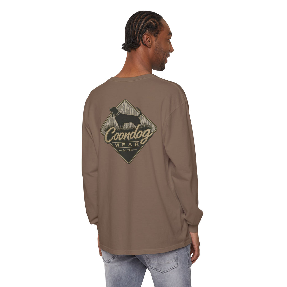 Coondog Bottom Land Diamond Hunting Long Sleeve Shirt