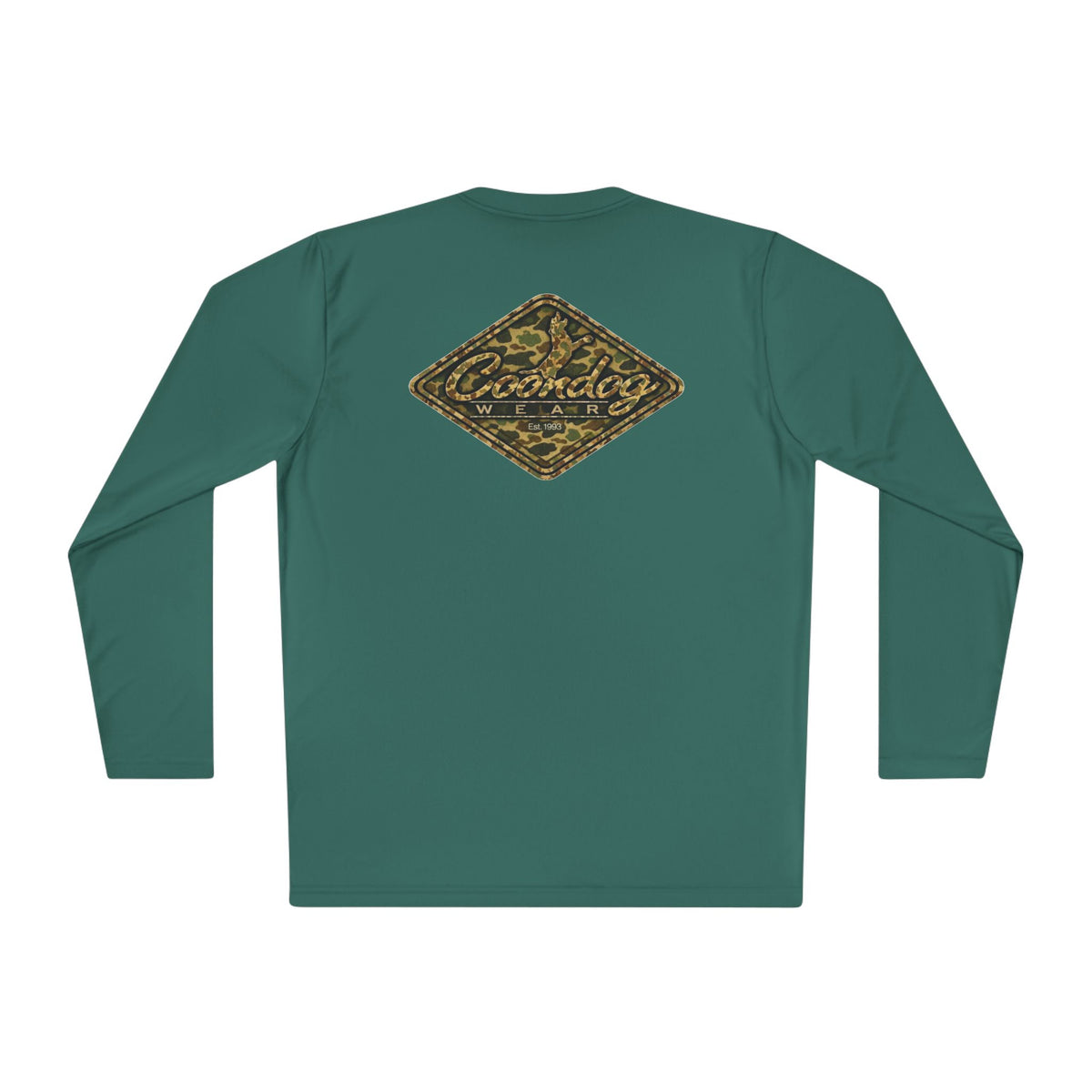 Coondog Vintage Duck Camo Diamond Performance Long Sleeve Shirt