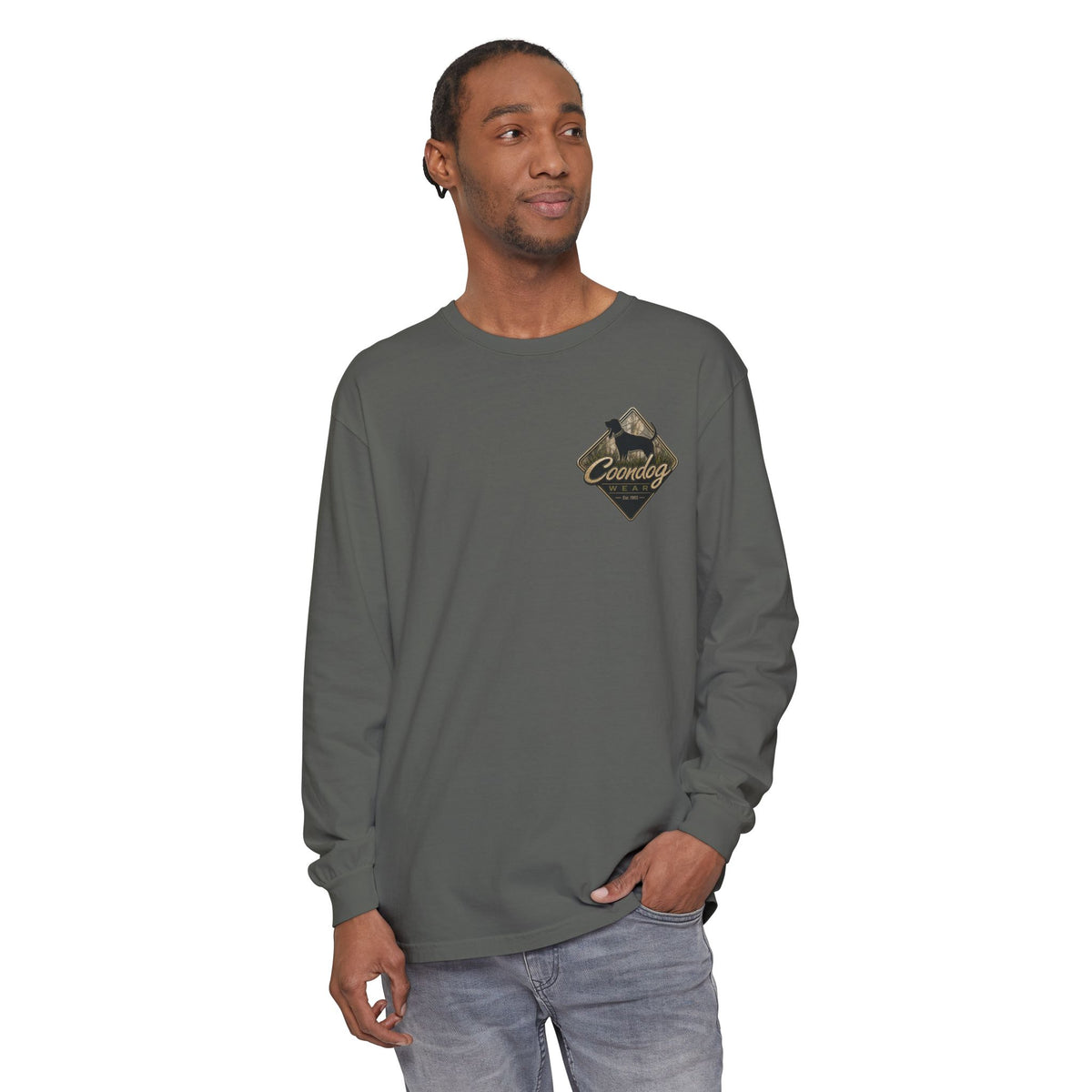 Coondog Hardwood Diamond Hunting Long Sleeve Shirt