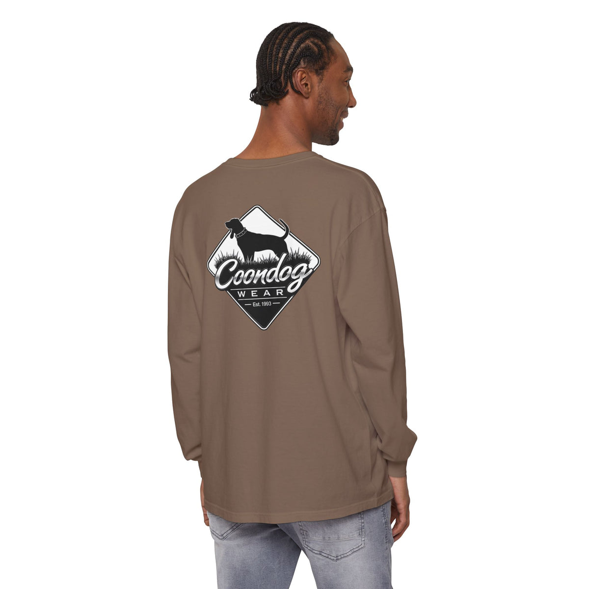Coondog Classic White Diamond Hunting Long Sleeve Shirt