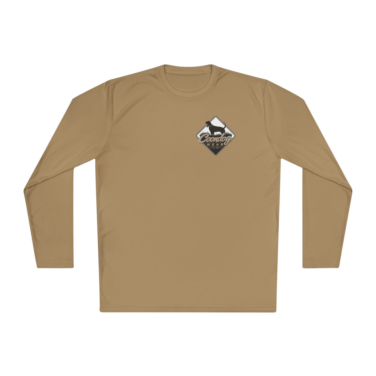 Coondog Classic Tan Diamond Performance Long Sleeve Shirt