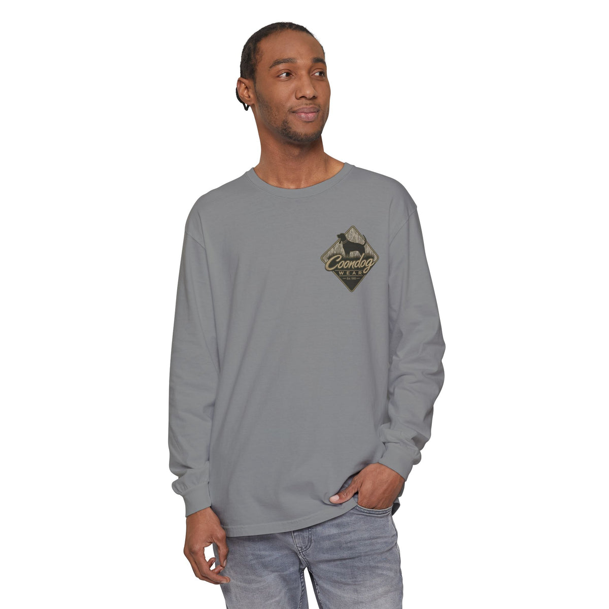 Coondog Bottom Land Diamond Hunting Long Sleeve Shirt