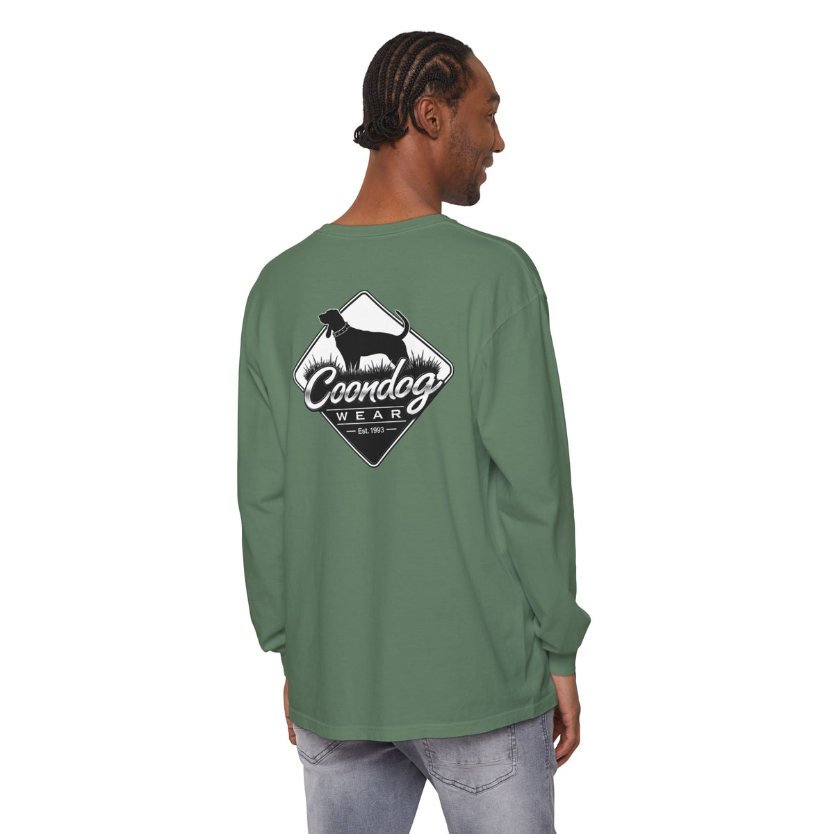 Coondog Classic White Diamond Hunting Long Sleeve Shirt