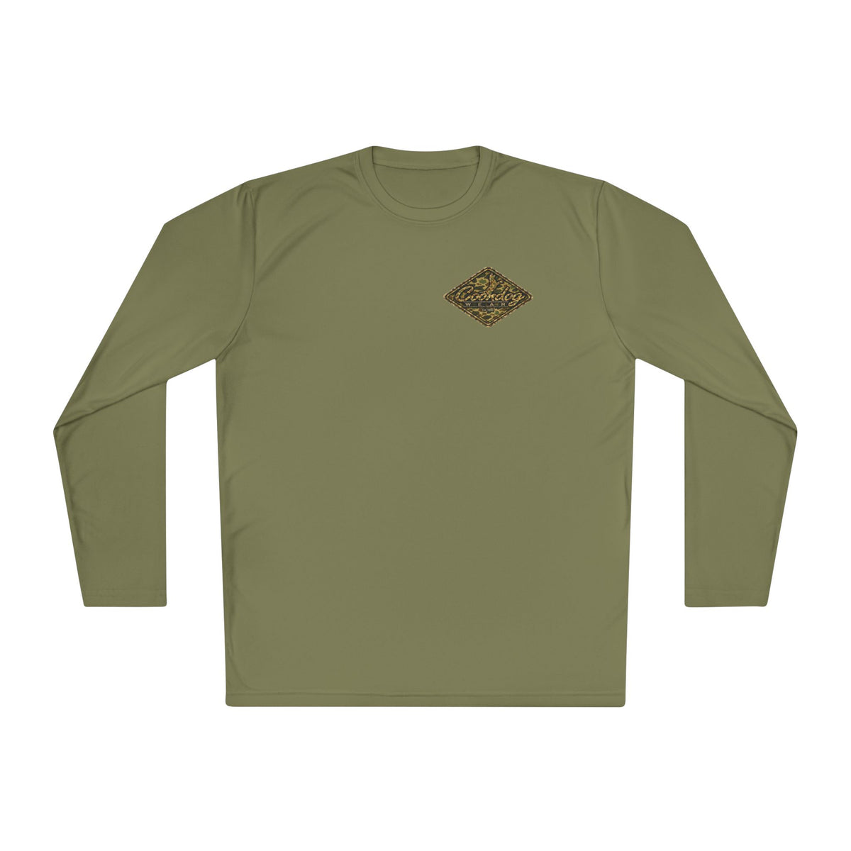 Coondog Vintage Duck Camo Diamond Performance Long Sleeve Shirt