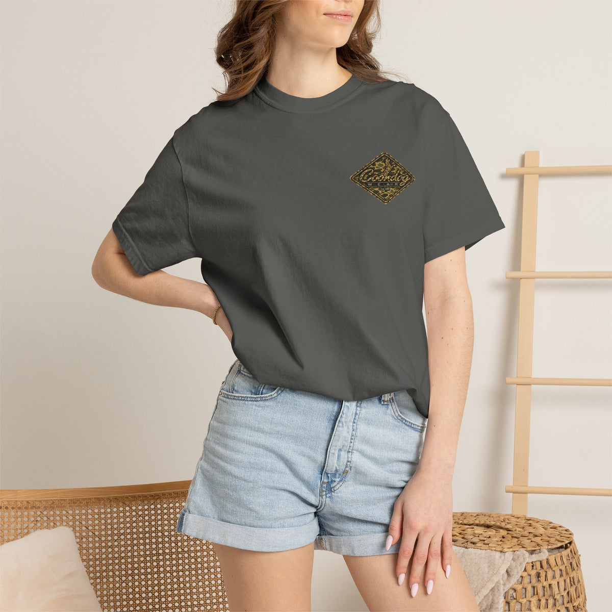 Coondog Vintage Duck Camo Diamond Hunting T-Shirt
