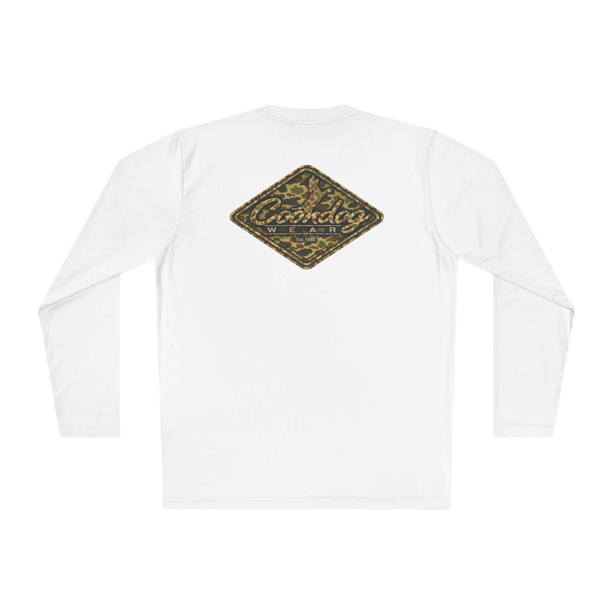 Coondog Vintage Duck Camo Diamond Performance Long Sleeve Shirt