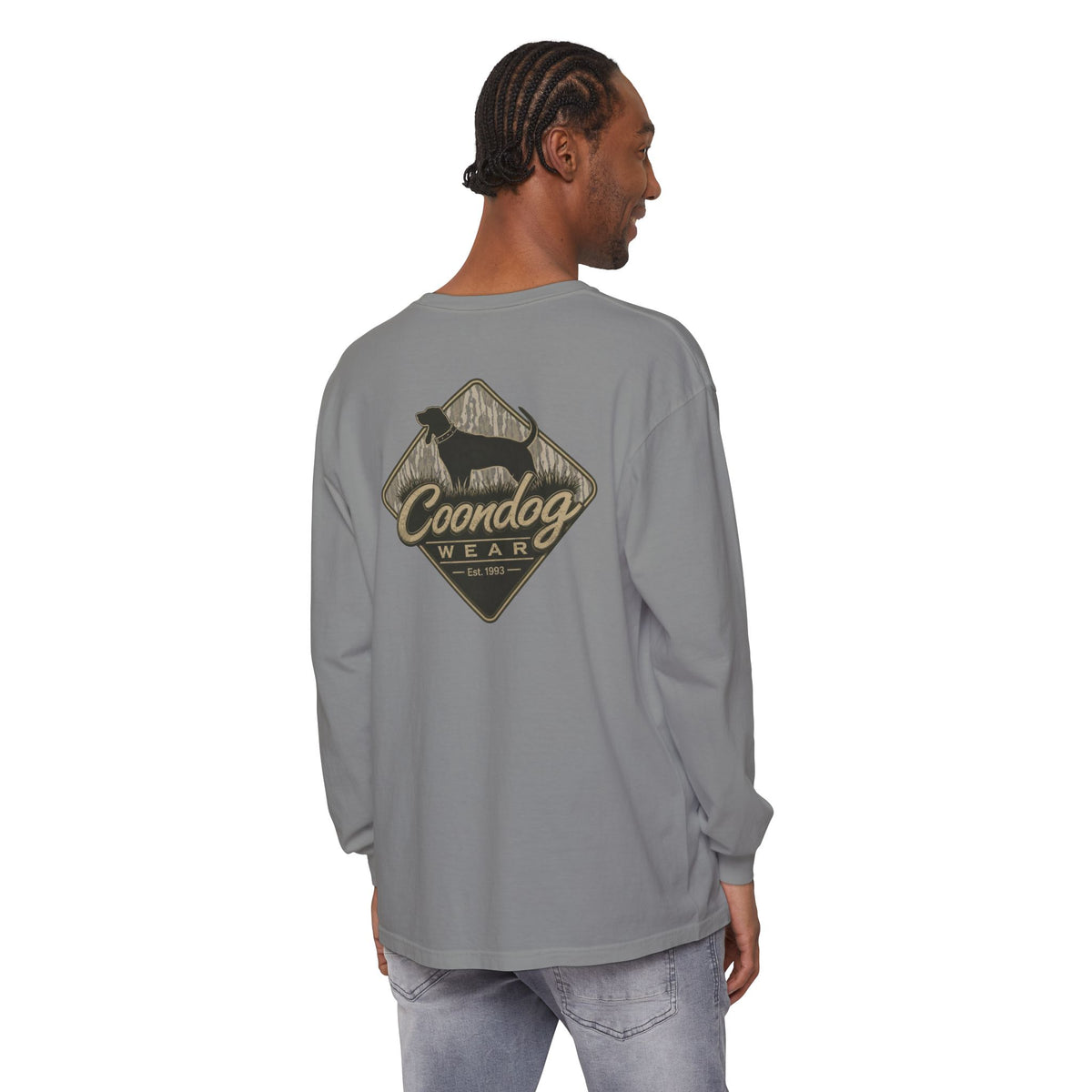Coondog Bottom Land Diamond Hunting Long Sleeve Shirt