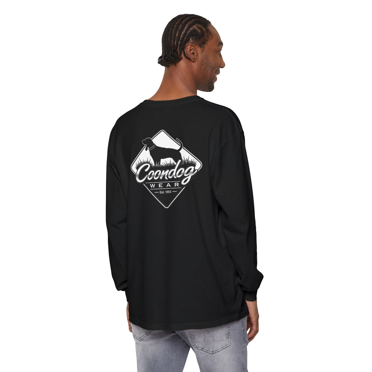 Coondog Classic White Diamond Hunting Long Sleeve Shirt