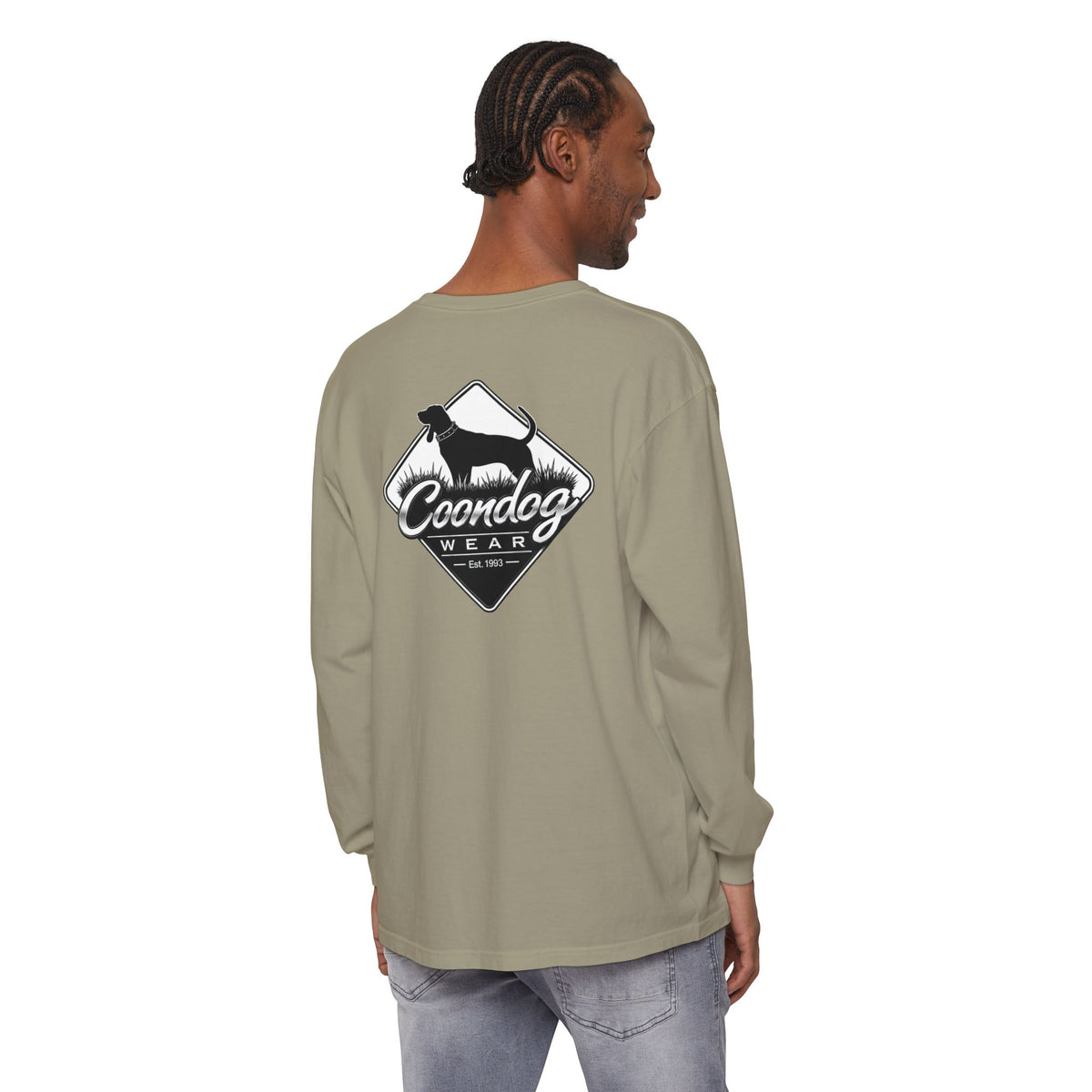 Coondog Classic White Diamond Hunting Long Sleeve Shirt