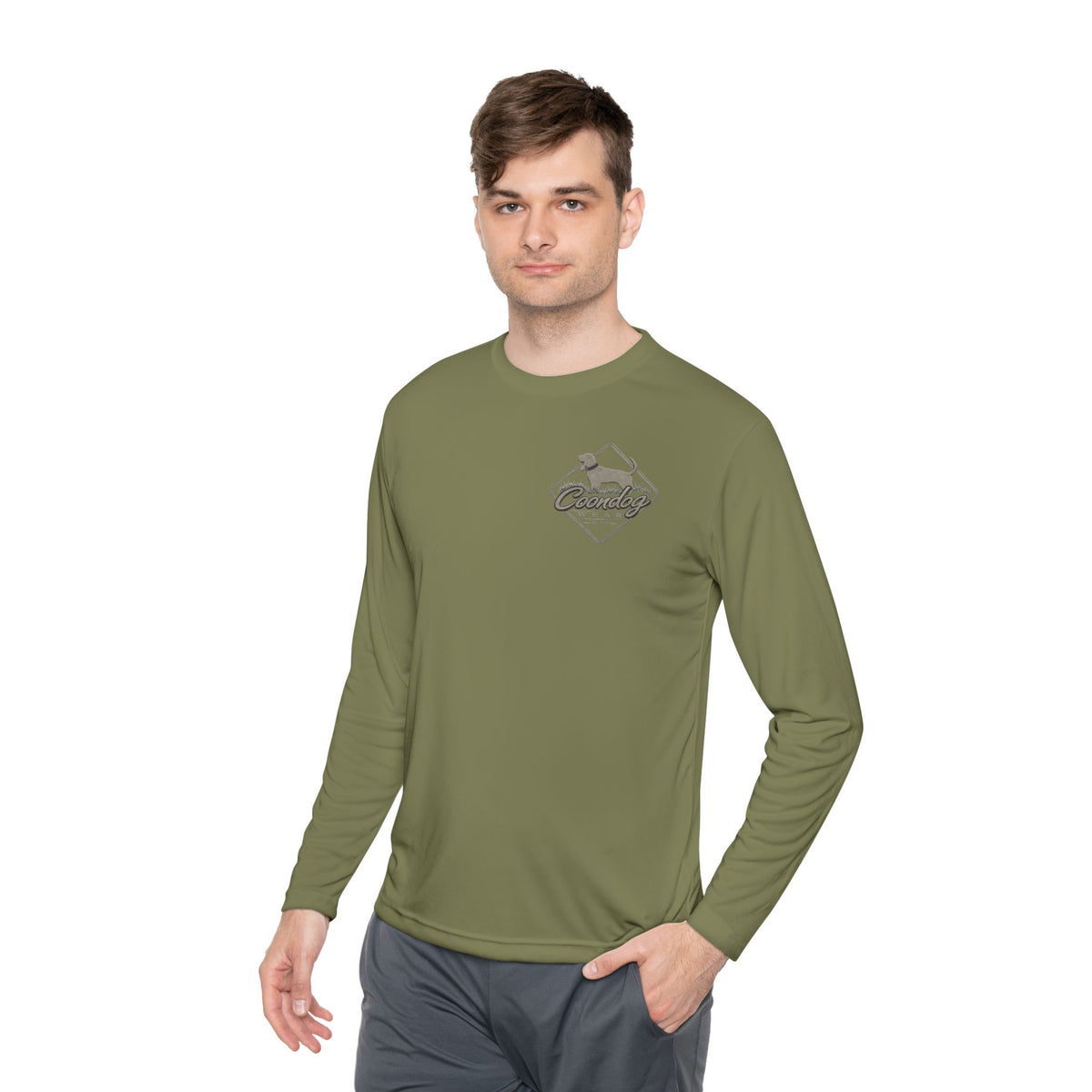 Coondog Stone Cold Concrete Diamond Performance Long Sleeve Shirt