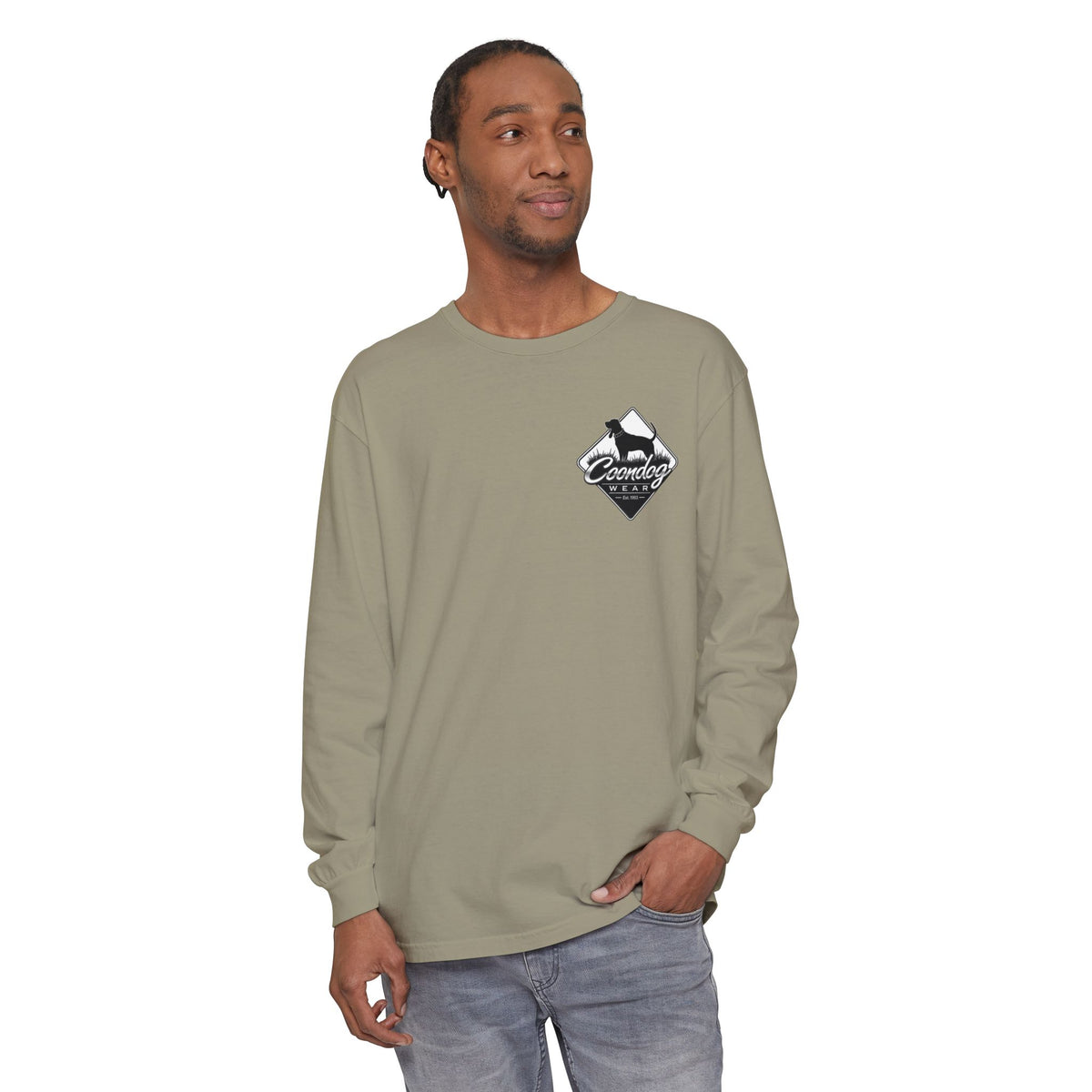 Coondog Classic White Diamond Hunting Long Sleeve Shirt