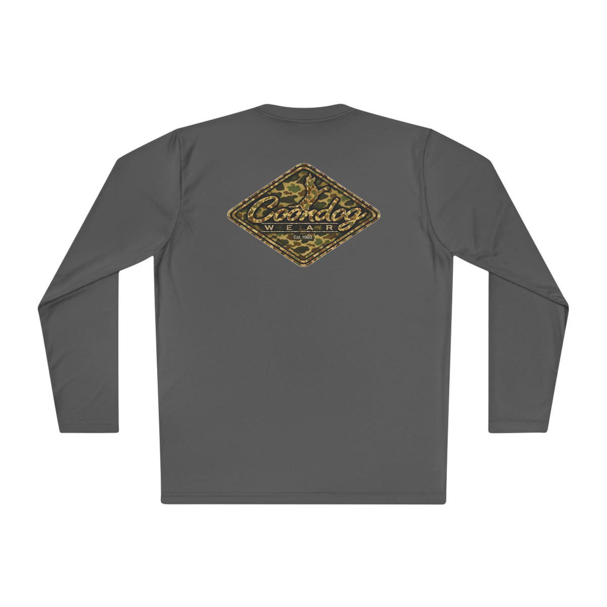 Coondog Vintage Duck Camo Diamond Performance Long Sleeve Shirt