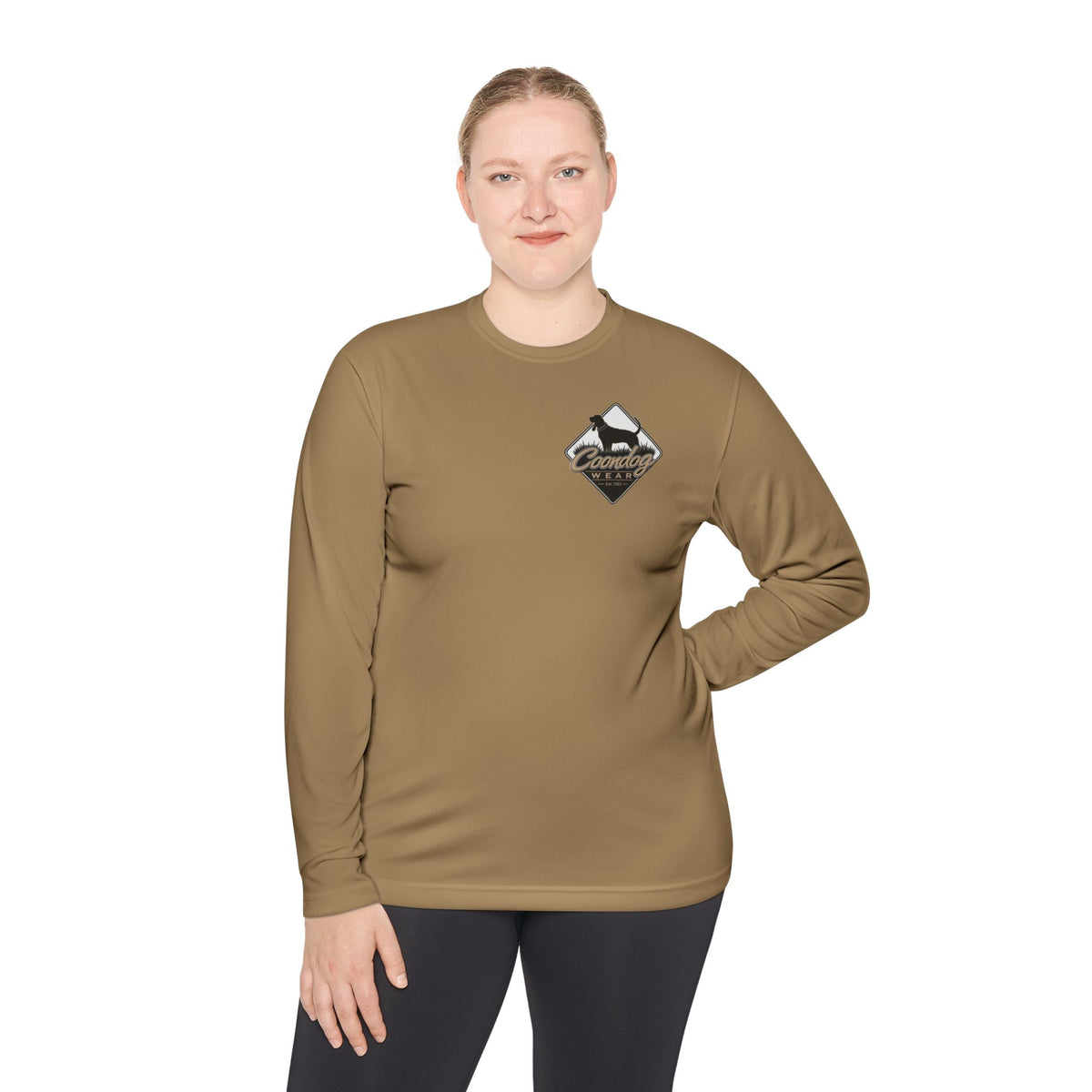 Coondog Classic Tan Diamond Performance Long Sleeve Shirt