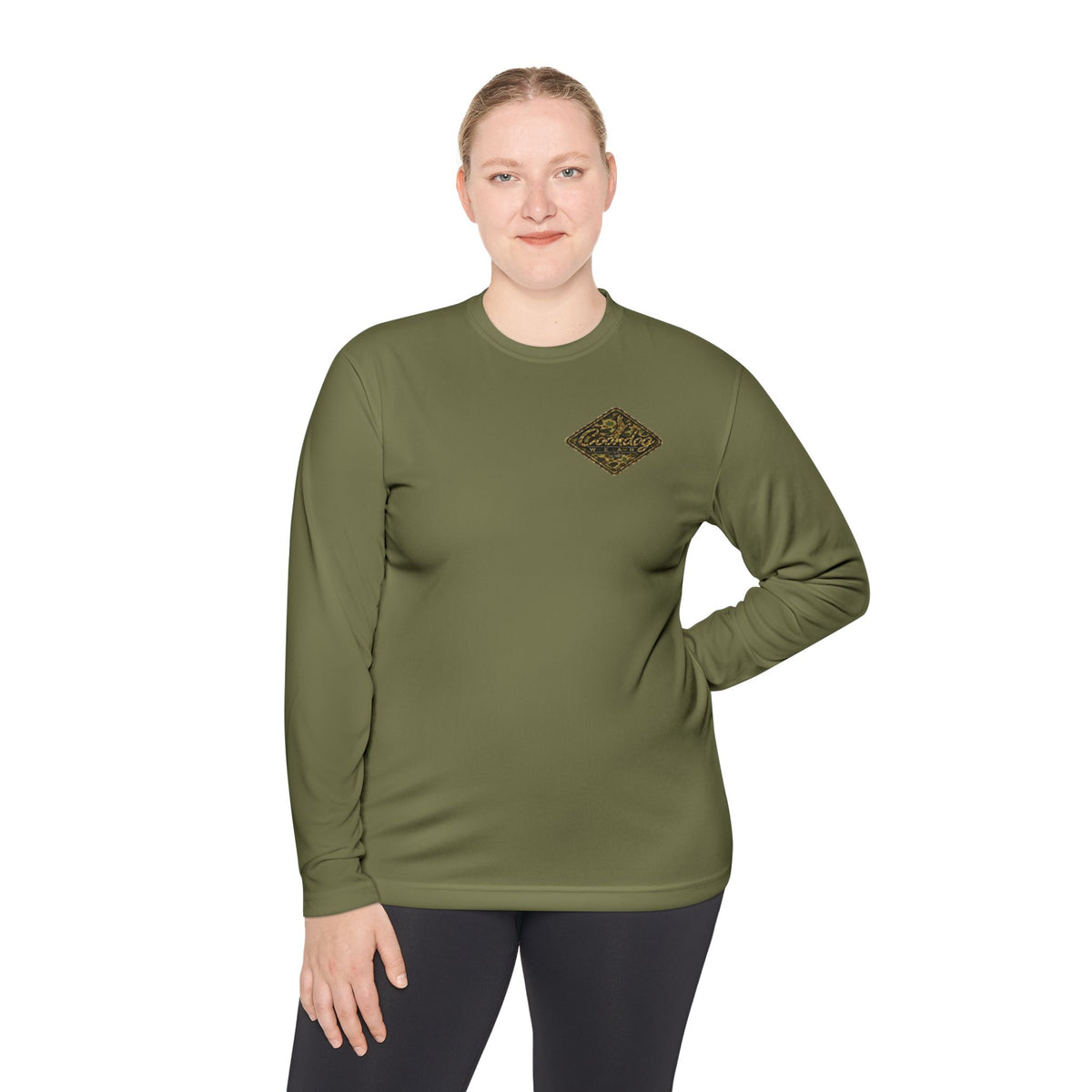 Coondog Vintage Duck Camo Diamond Performance Long Sleeve Shirt