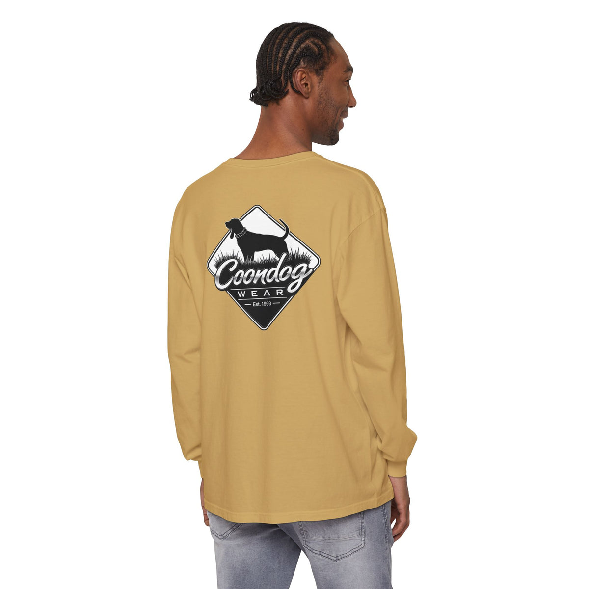 Coondog Classic White Diamond Hunting Long Sleeve Shirt