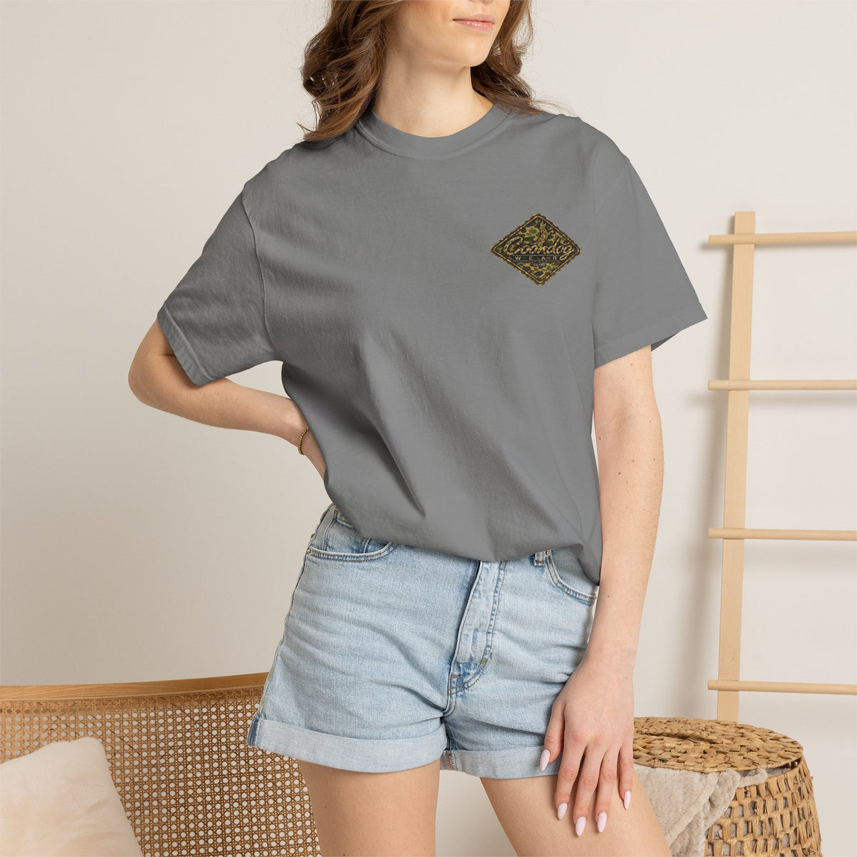 Coondog Vintage Duck Camo Diamond Hunting T-Shirt