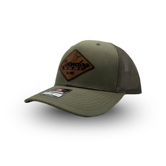 Leather Diamond Olive