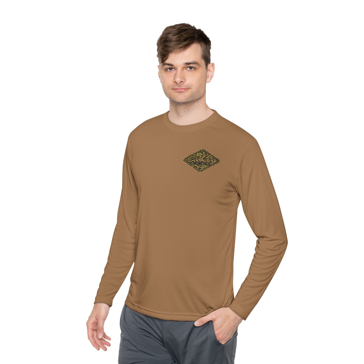 Coondog Vintage Duck Camo Diamond Performance Long Sleeve Shirt