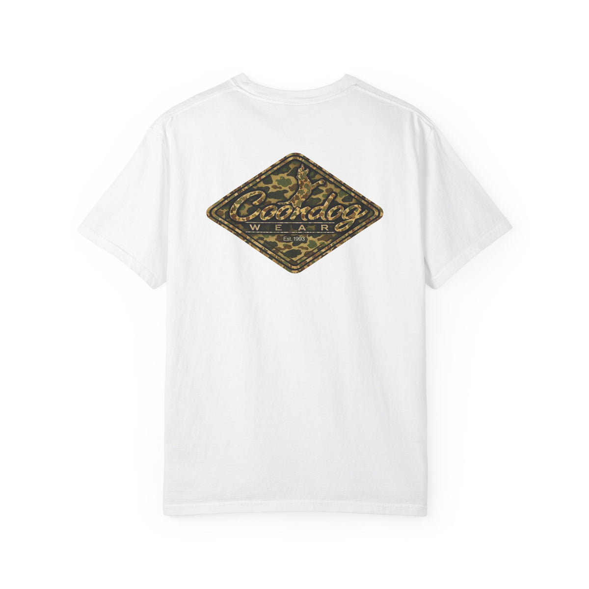 Coondog Vintage Duck Camo Diamond Hunting T-Shirt
