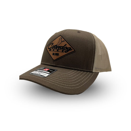 Leather Diamond Brown