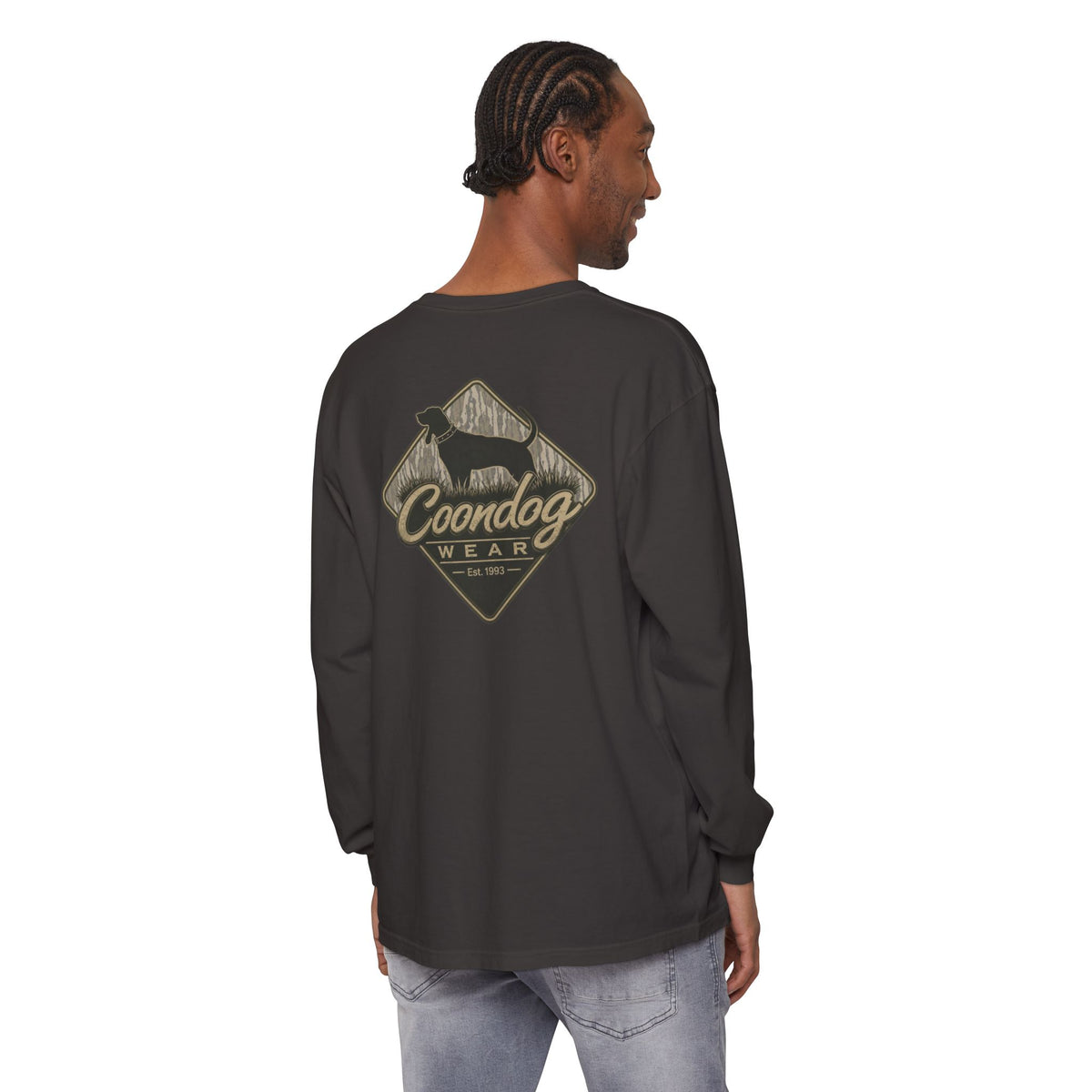 Coondog Bottom Land Diamond Hunting Long Sleeve Shirt