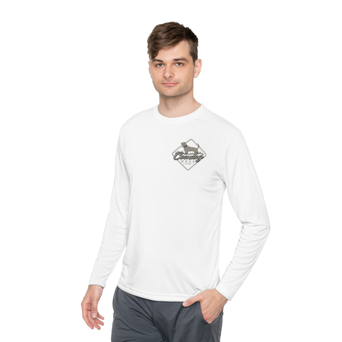 Coondog Stone Cold Concrete Diamond Performance Long Sleeve Shirt