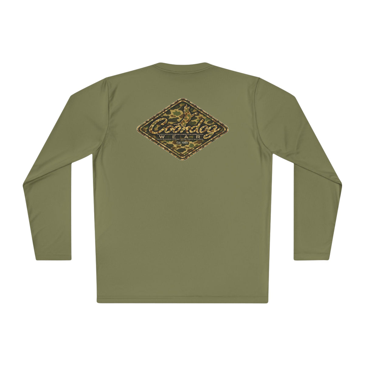 Coondog Vintage Duck Camo Diamond Performance Long Sleeve Shirt