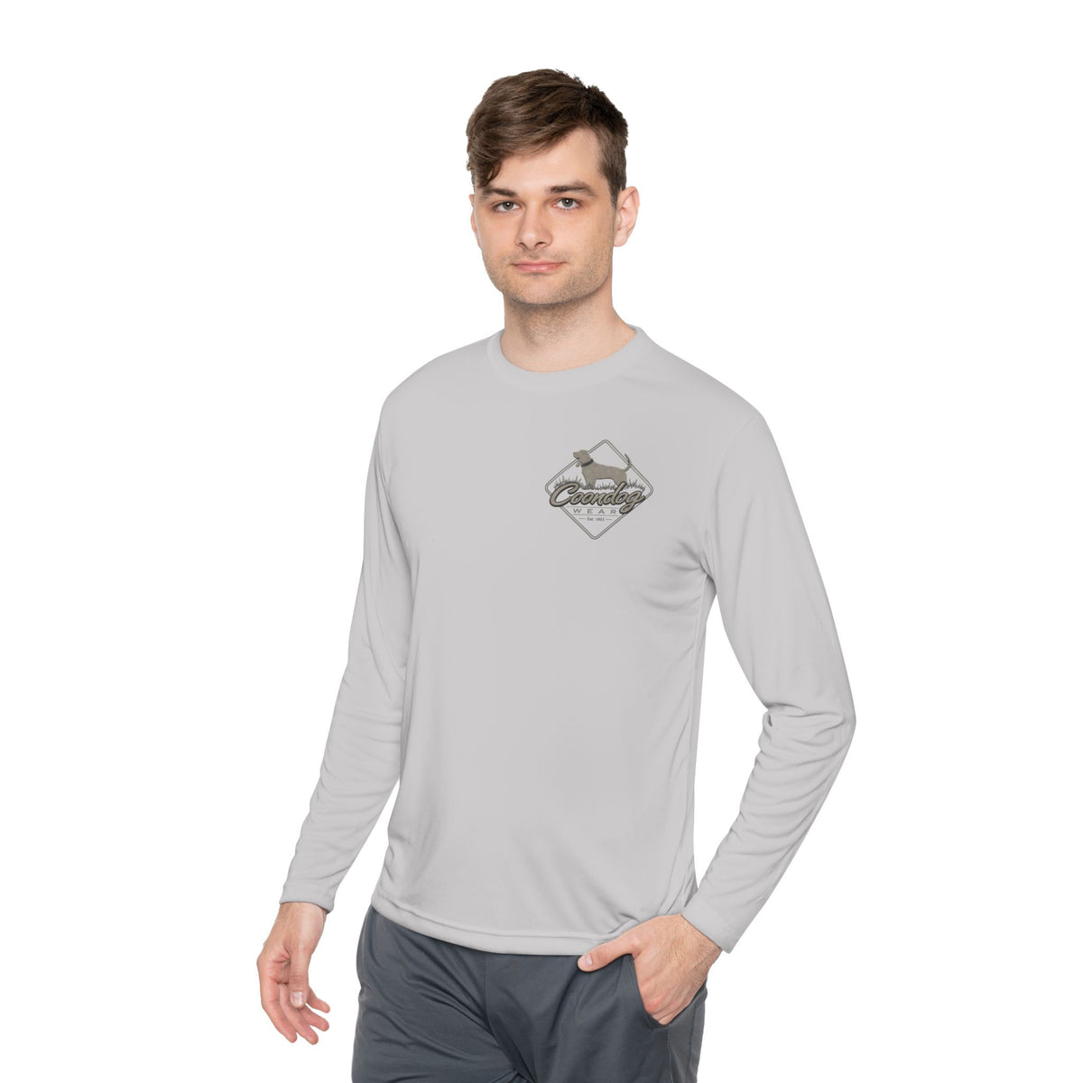Coondog Stone Cold Concrete Diamond Performance Long Sleeve Shirt