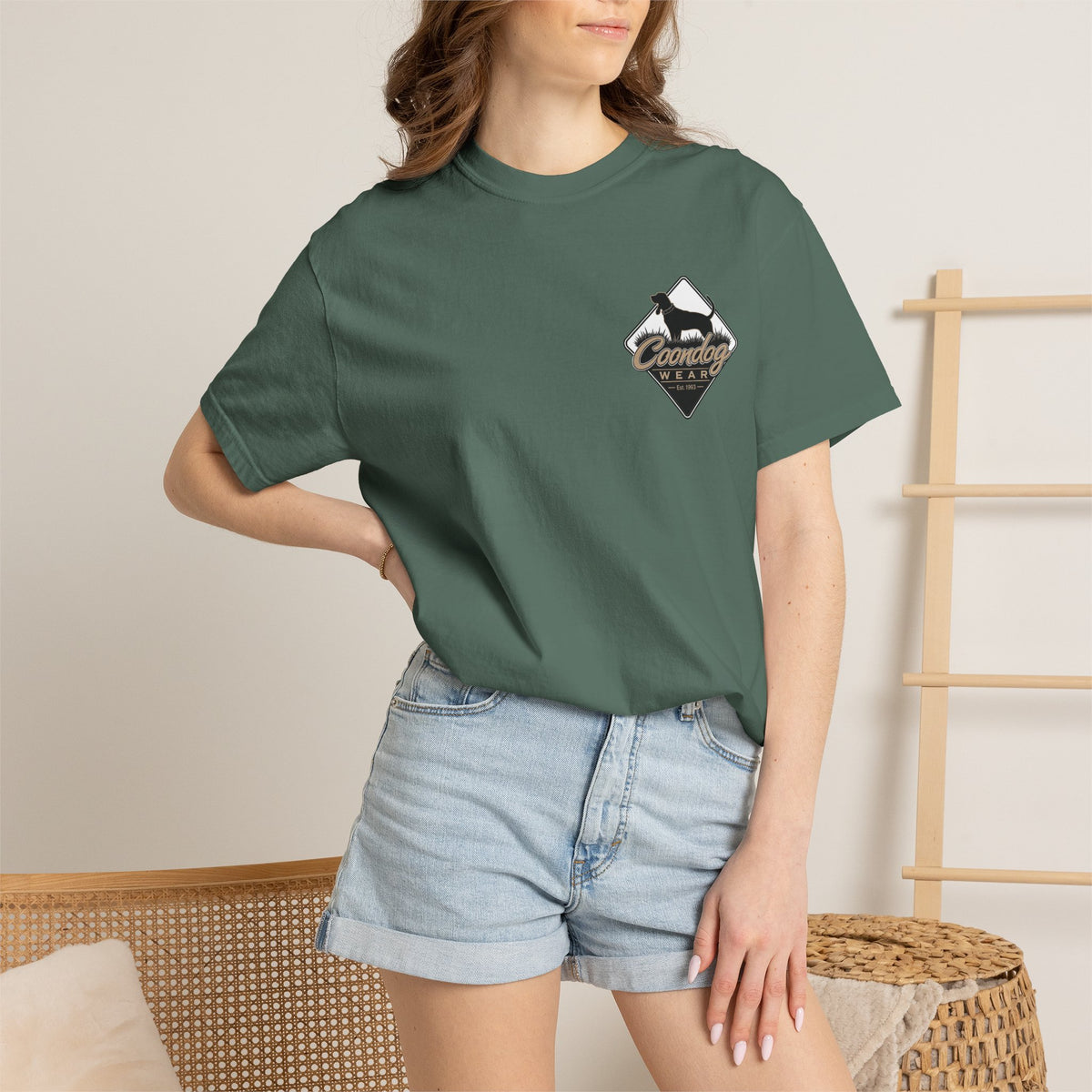 Coondog Classic Tan Diamond Hunting T-Shirt