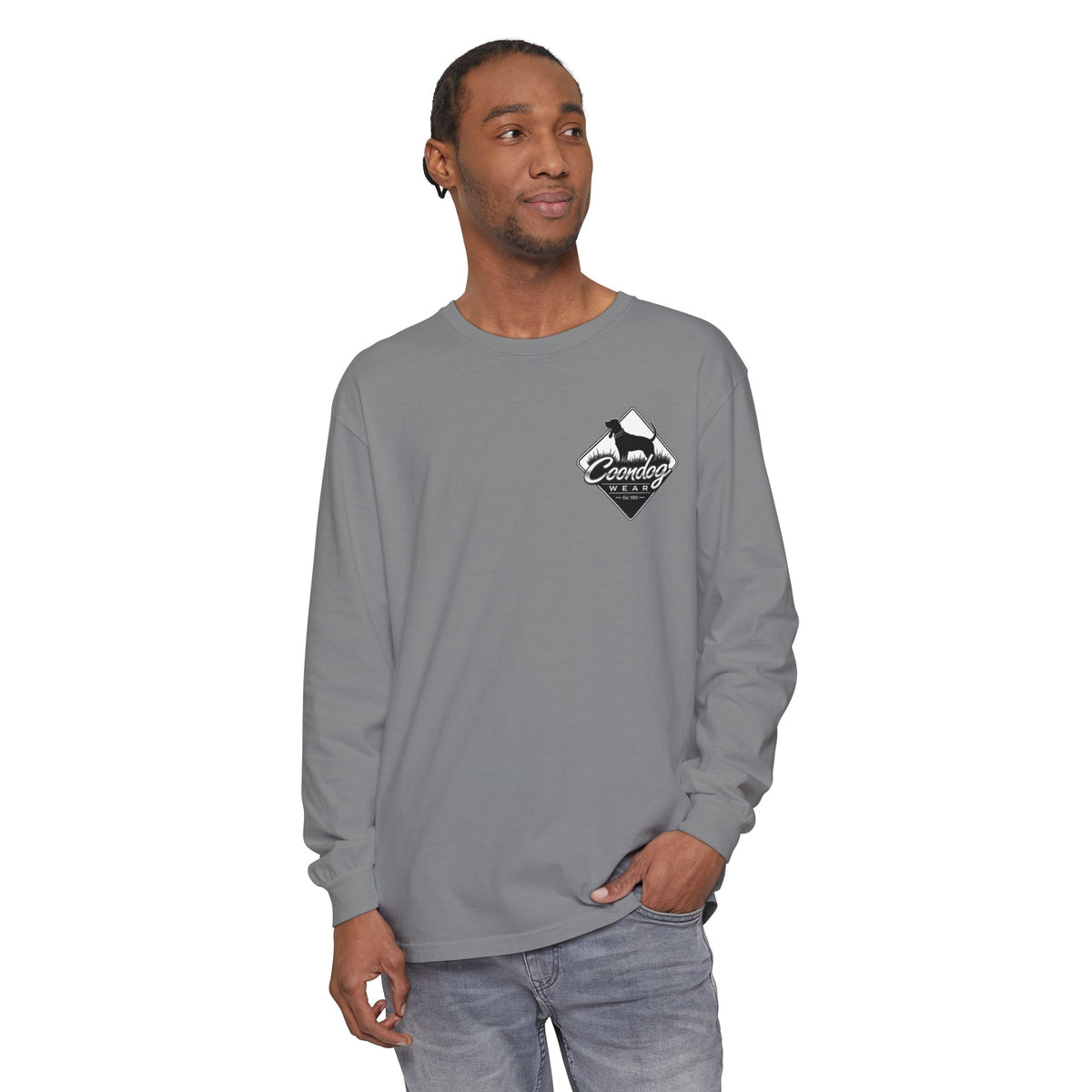 Coondog Classic White Diamond Hunting Long Sleeve Shirt