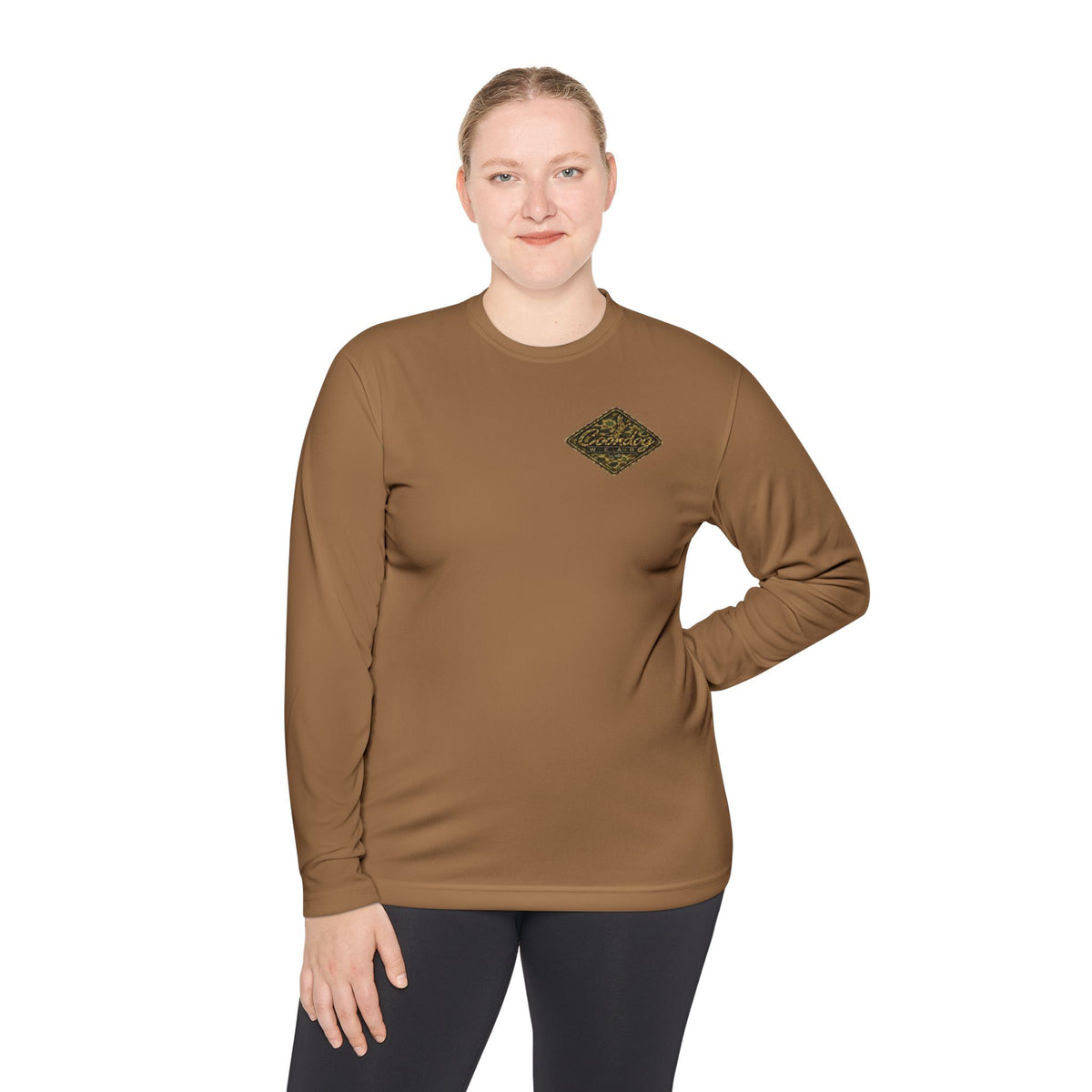 Coondog Vintage Duck Camo Diamond Performance Long Sleeve Shirt
