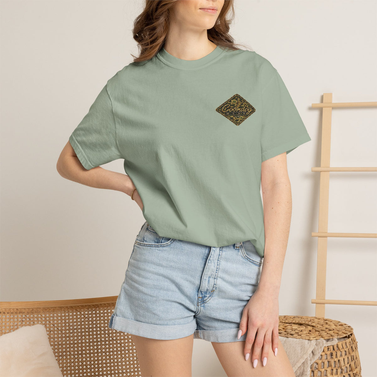 Coondog Vintage Duck Camo Diamond Hunting T-Shirt
