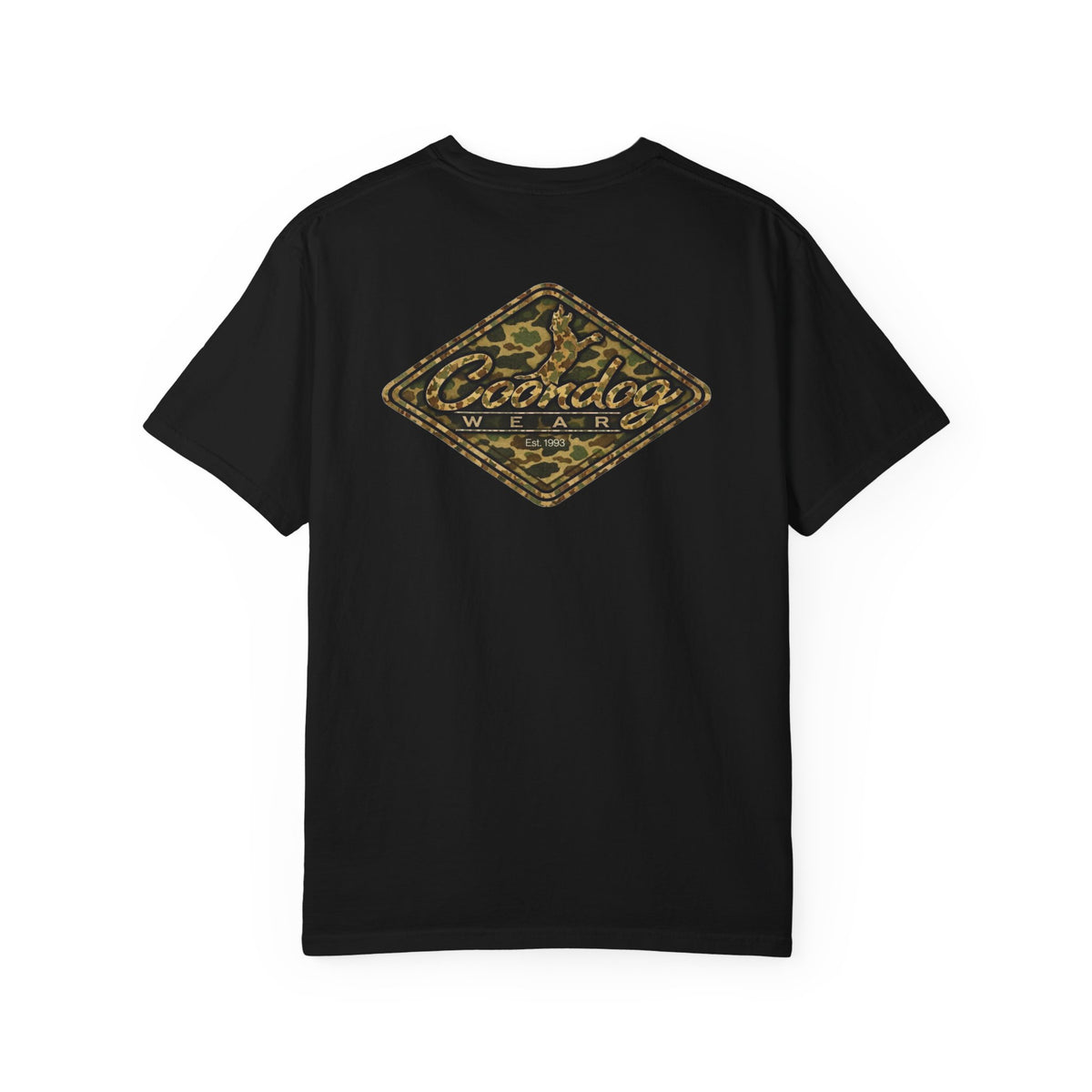 Coondog Vintage Duck Camo Diamond Hunting T-Shirt