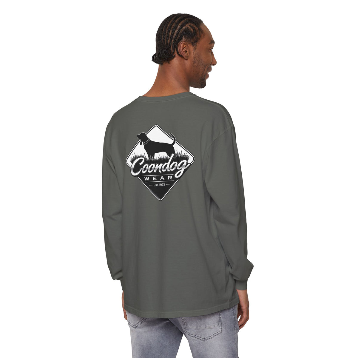Coondog Classic White Diamond Hunting Long Sleeve Shirt