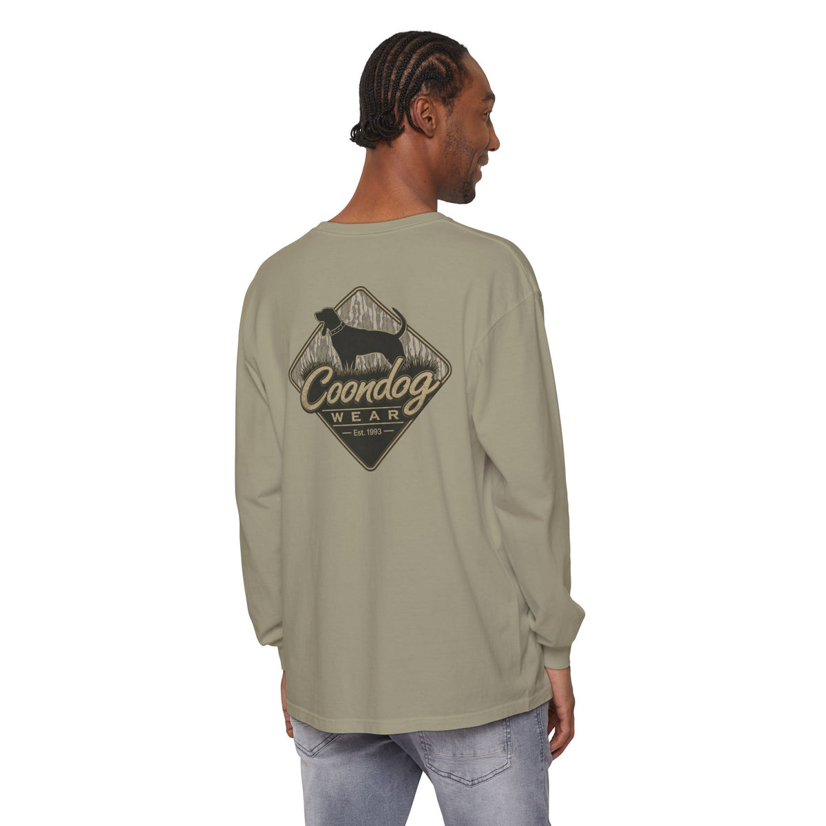Coondog Bottom Land Diamond Hunting Long Sleeve Shirt