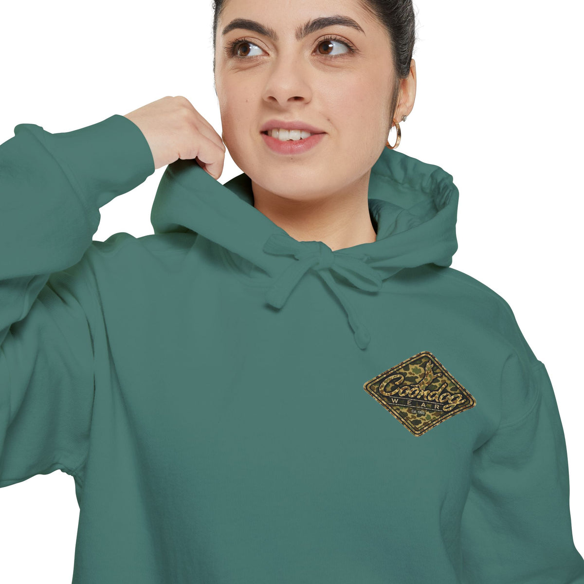 CoonDog Vintage Duck Camo Diamond Heavyweight Hunting Hoodie