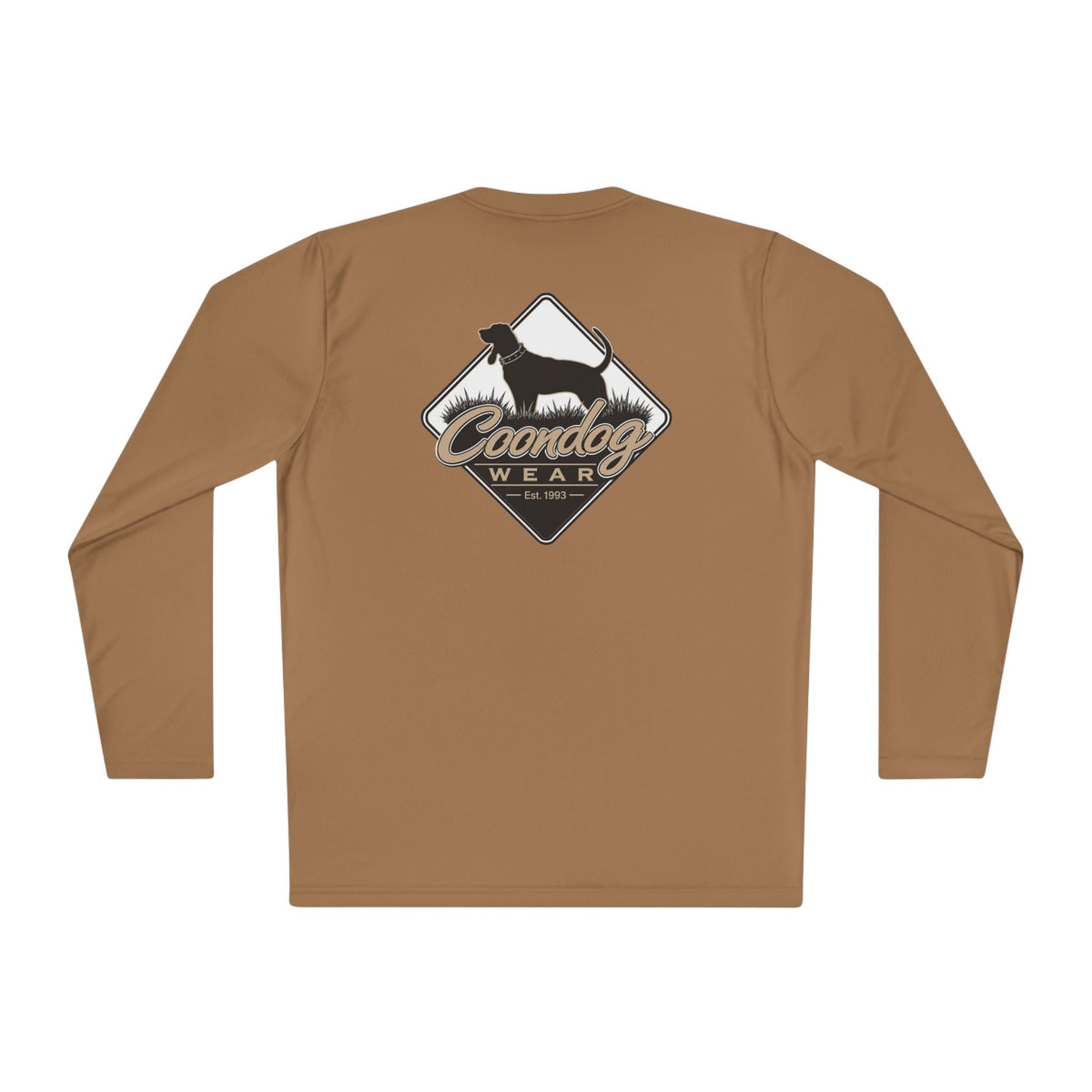 Coondog Classic Tan Diamond Performance Long Sleeve Shirt