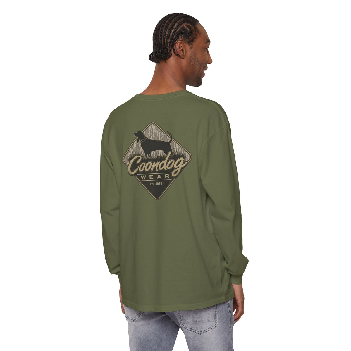 Coondog Bottom Land Diamond Hunting Long Sleeve Shirt