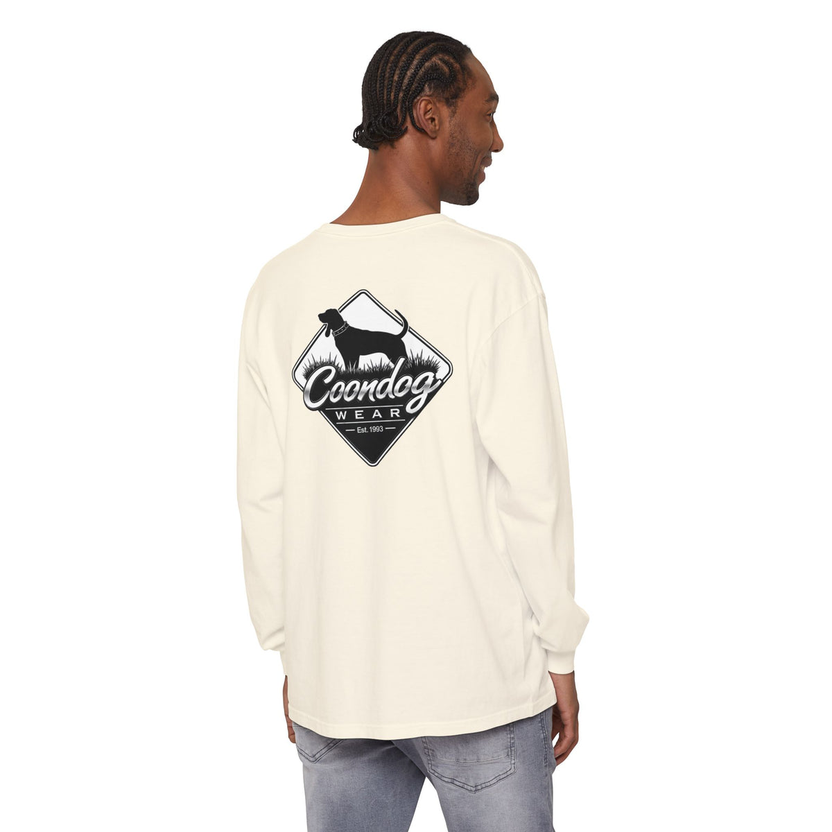 Coondog Classic White Diamond Hunting Long Sleeve Shirt