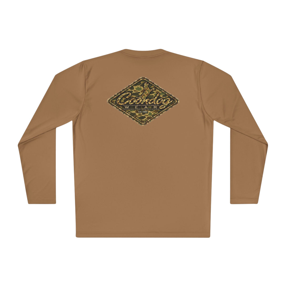 Coondog Vintage Duck Camo Diamond Performance Long Sleeve Shirt
