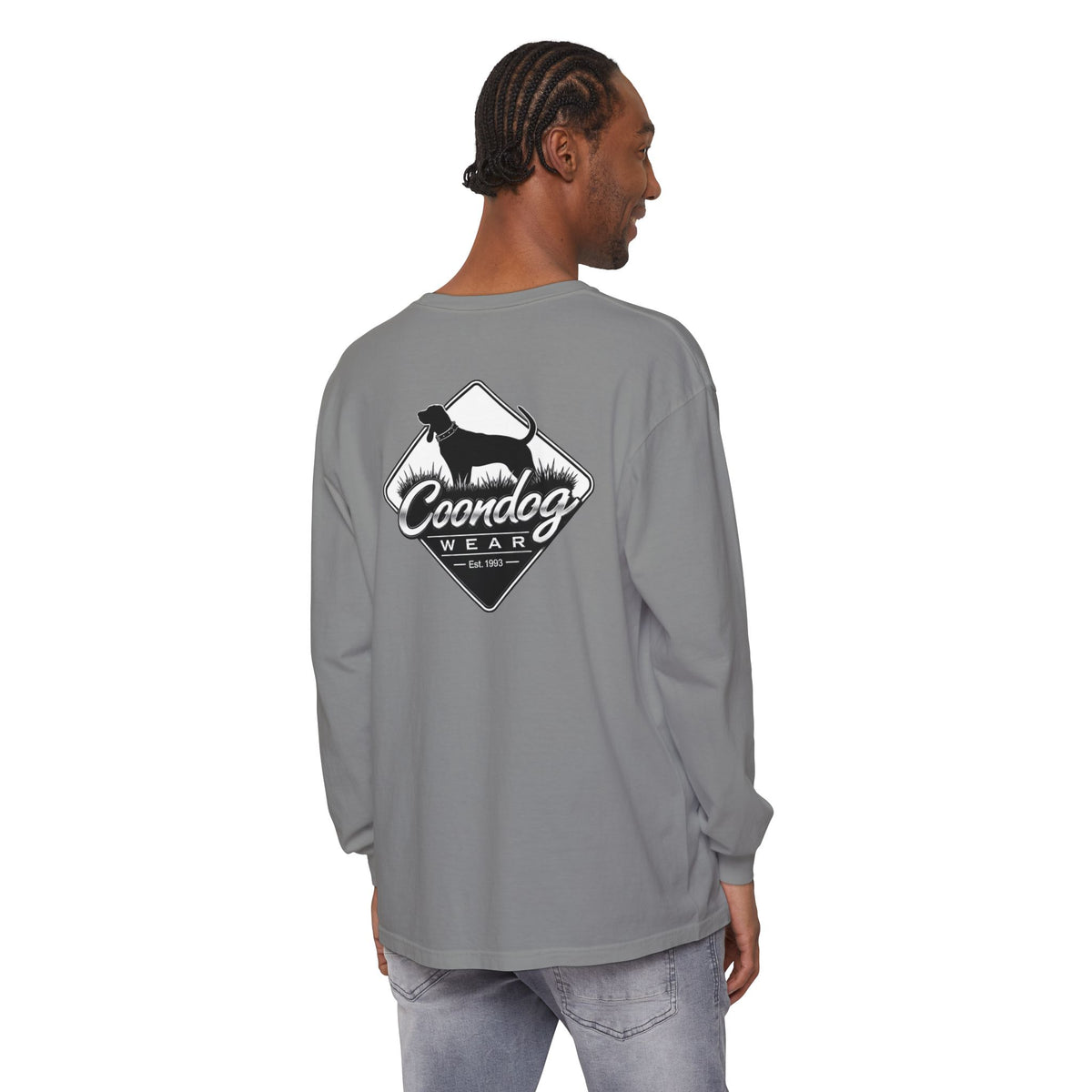Coondog Classic White Diamond Hunting Long Sleeve Shirt