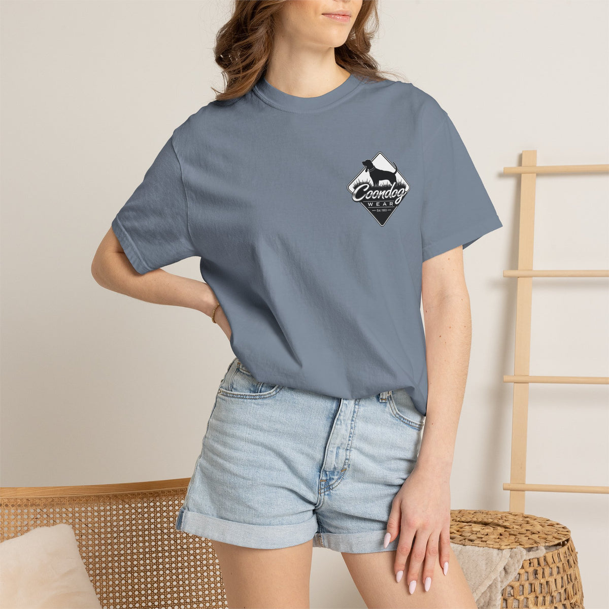 Coondog Classic White Diamond Hunting T-Shirt