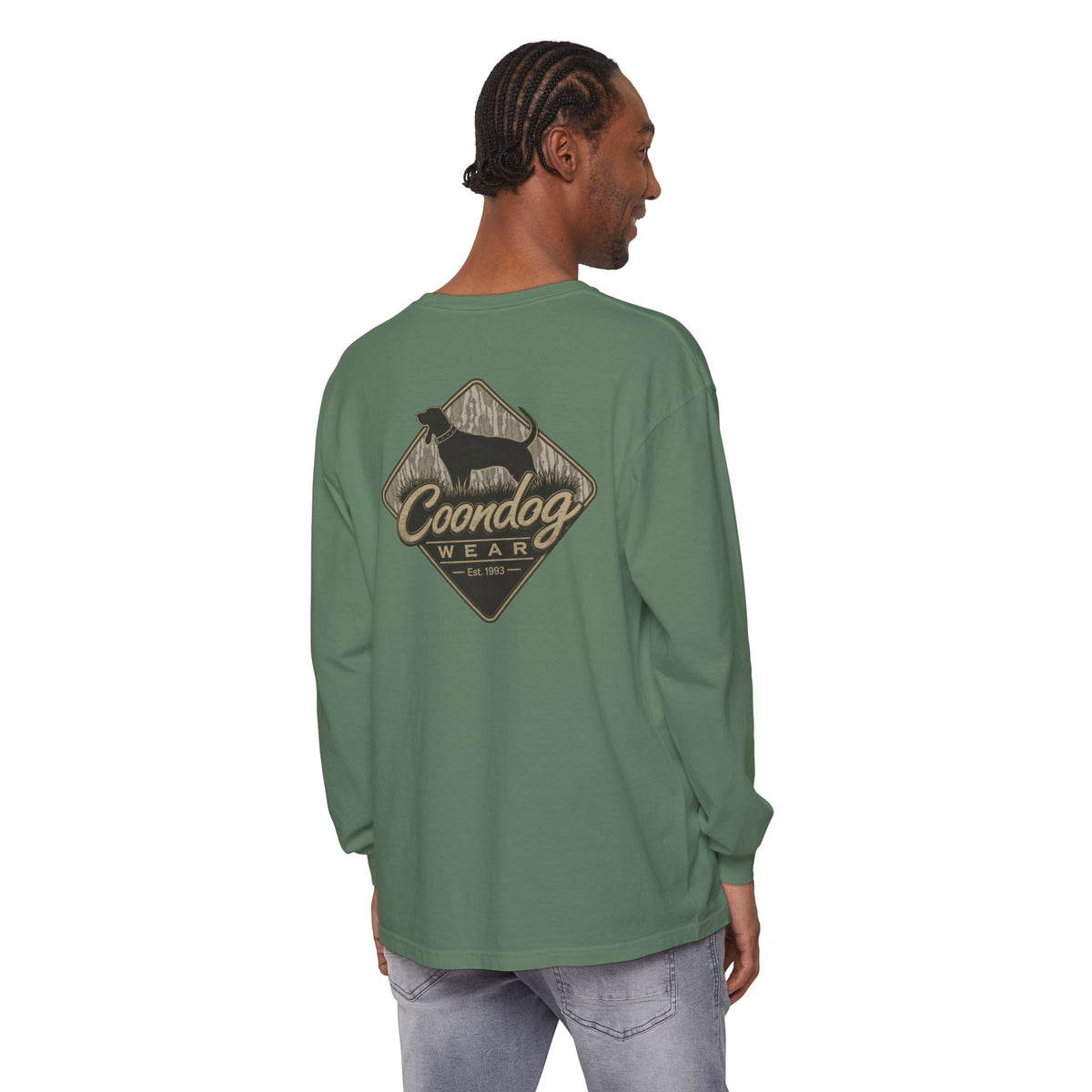 Coondog Bottom Land Diamond Hunting Long Sleeve Shirt